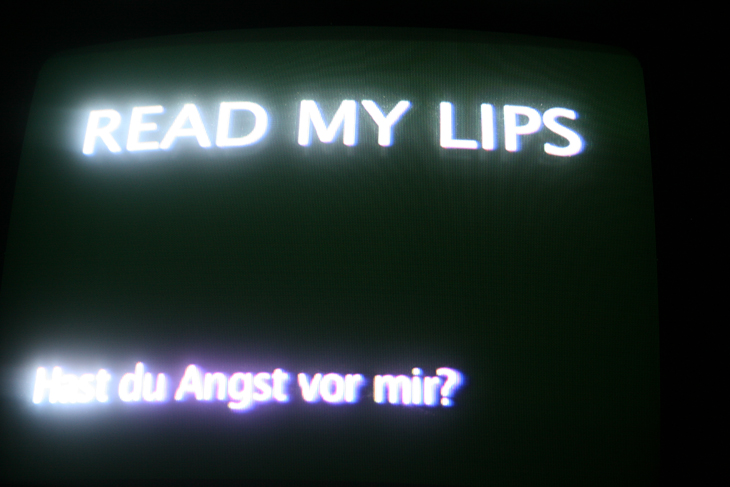 Kerstin Honeit – Read my Lips (installation detail)